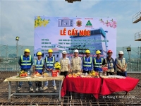 Nhà thầu FODACON cùng Chủ đầu tư tổ chức Lễ đổ bê tông cất nóc Công trình