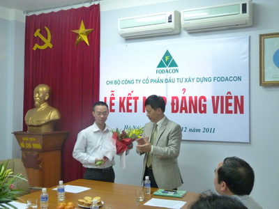 FODACON tổ chức Lễ kết nạp đảng viên mới trong năm 2011