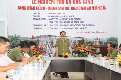 FODACON tổ chức Lễ bàn giao Hạng mục bể bơi thuộc Dự án Trung tâm huấn luyện và thi đấu