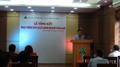 Lễ tổng kết hoạt động sản xuất kinh doanh năm 2018