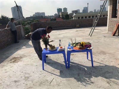 Lễ cất nóc công trình Nhà máy sản xuất Thực phẩm bảo vệ sức khỏe và công trình Trụ sở Chi nhánh Công ty Cổ phần Dược phẩm Nam Hà