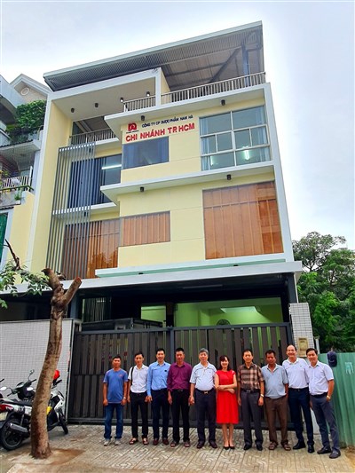 Lễ bàn giao Công trình "Trụ sở Chi nhánh Công ty Cổ phần Dược phẩm Nam Hà tại thành phố Hồ Chí Minh:.