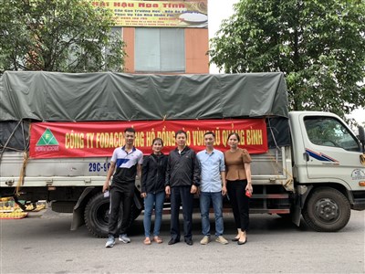Công ty Cổ phần Đầu tư xây dựng FODACON ủng hộ đồng bào vùng lũ Quảng Bình